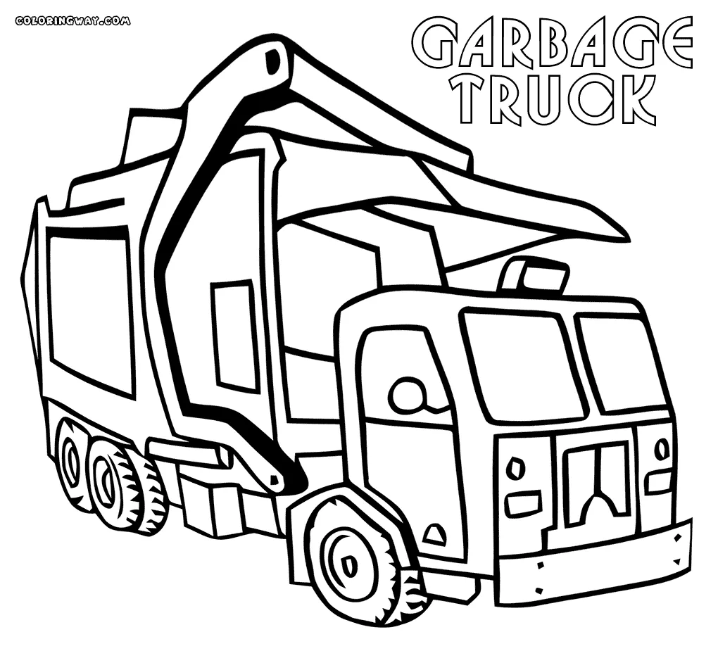 12 free pictures for garbage truck coloring page. temoon coloring