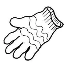 Gardening glove » coloring pages » surfnetkids
