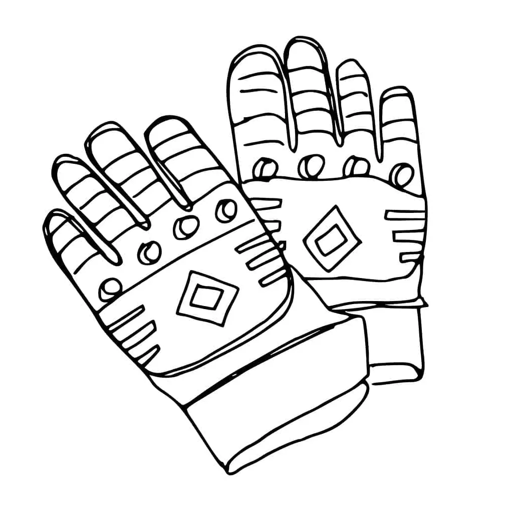Gloves coloring pages coloringlib