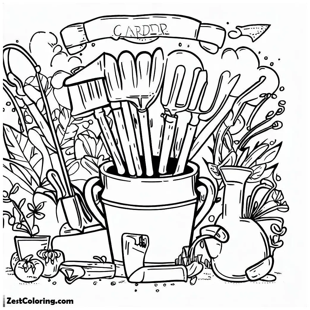 My garden s coloring for kids smart