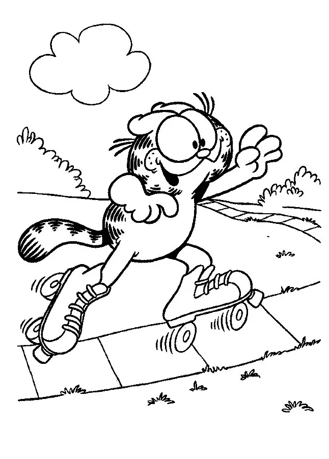 Kids-n-fun coloring page garfield garfield