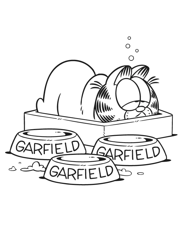Garfield coloring pages & books 100% free and printable!