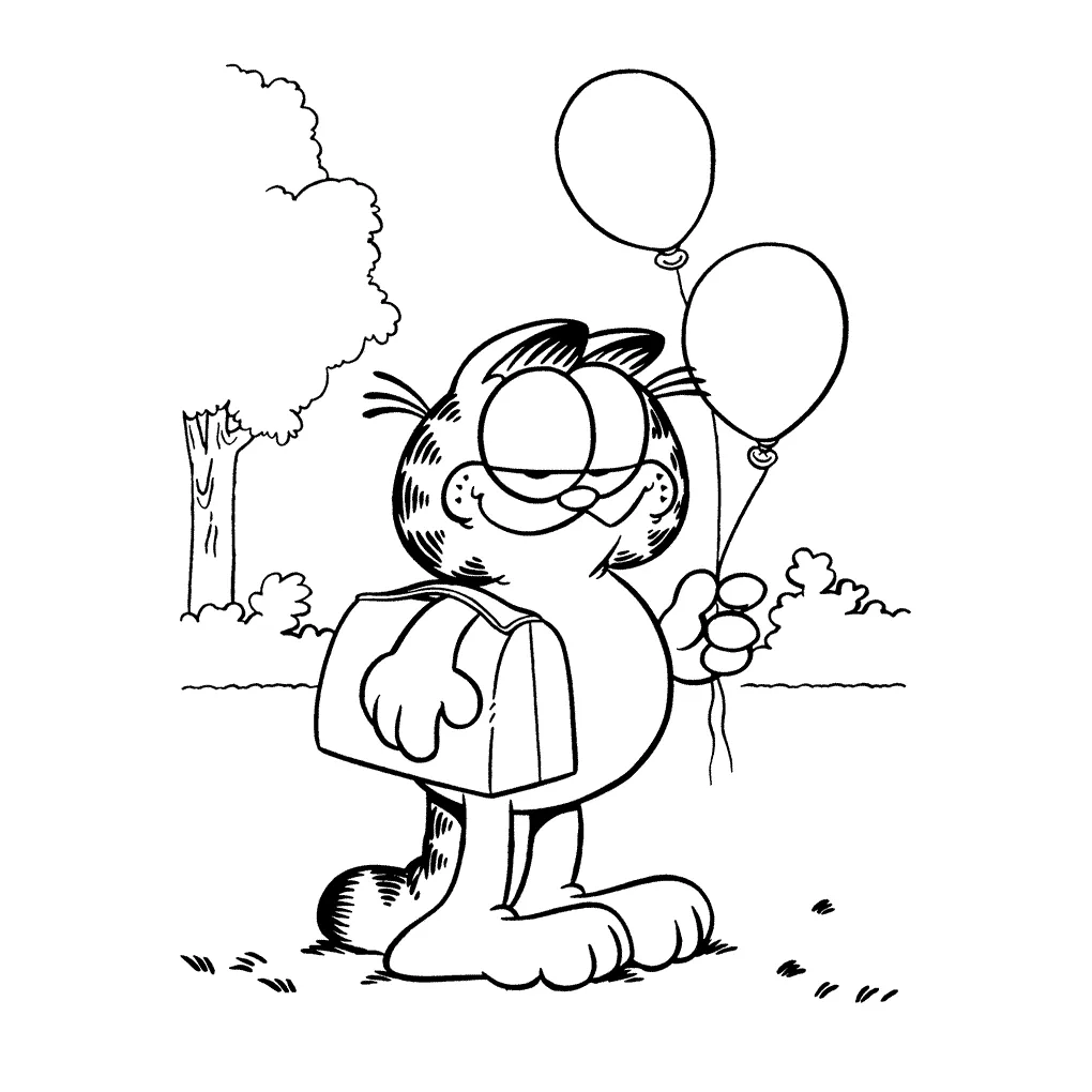 Garfield coloring pages & books 100% free and printable!
