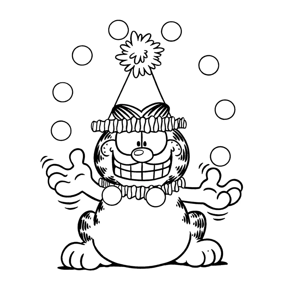 Garfield coloring pages & books 100% free and printable!