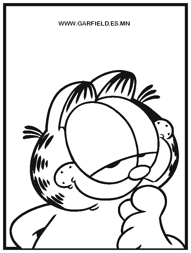 Garfield Lasagna Coloring Page Coloring Pages