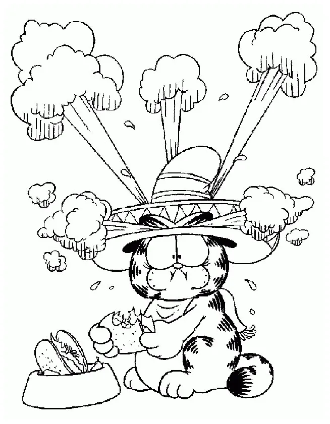 Garfield printable coloring pages coloring home