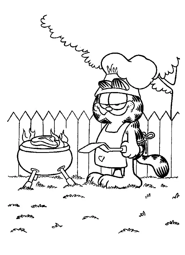 Garfield printable coloring pages coloring home