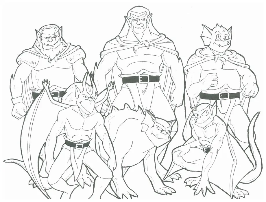 Gargoyle Coloring Pages at GetColorings.com | Free printable colorings