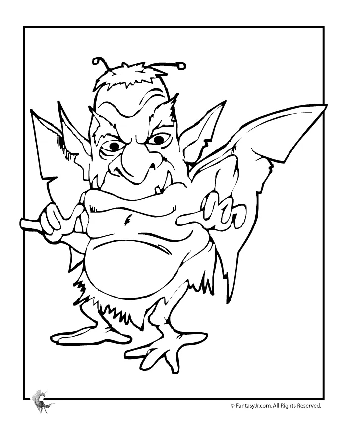 Gargoyle Coloring Pages - Coloring Nation