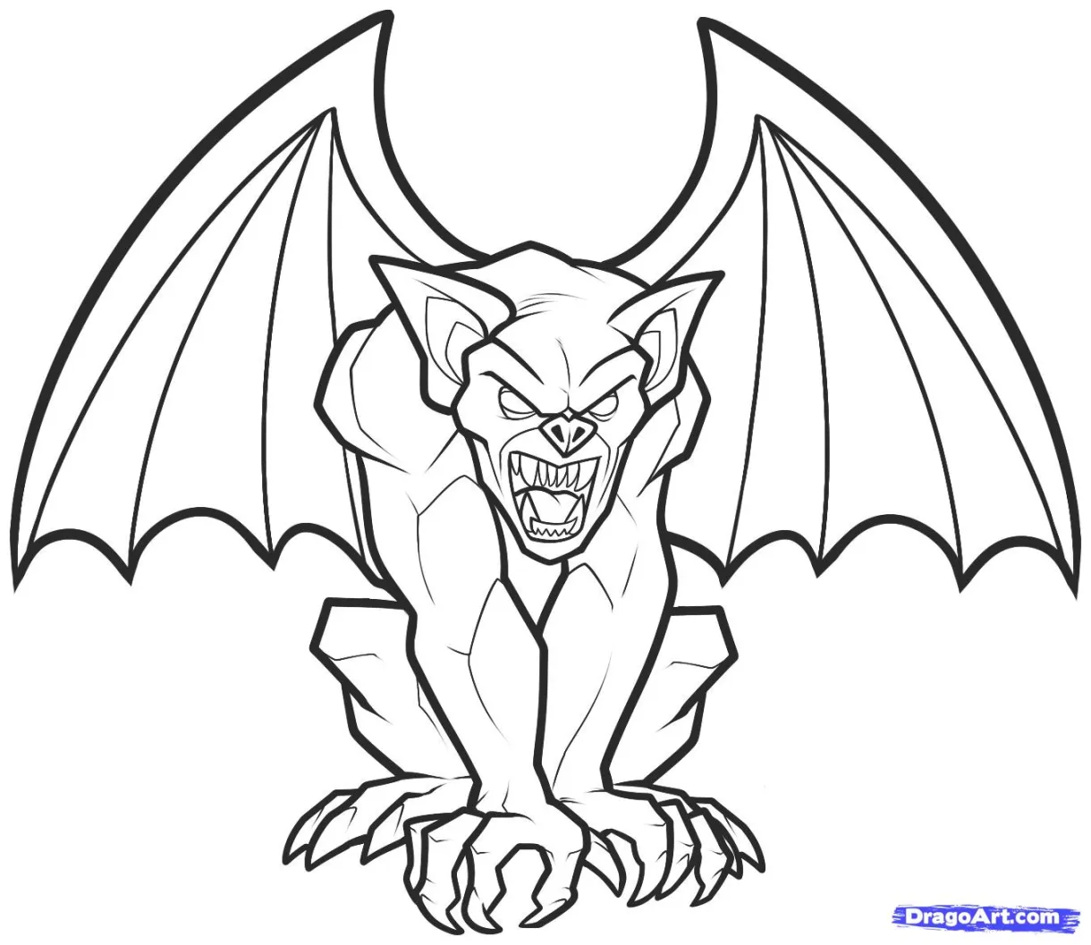 Halloween Gargoyle Coloring Picture - ClipArt Best