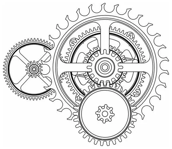 Gears clocks cogs coloring coloring pages