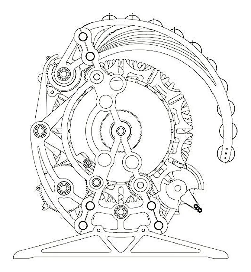 Gears clocks cogs coloring coloring pages