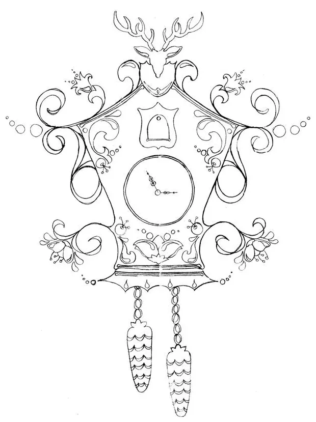 Gears clocks cogs coloring coloring pages