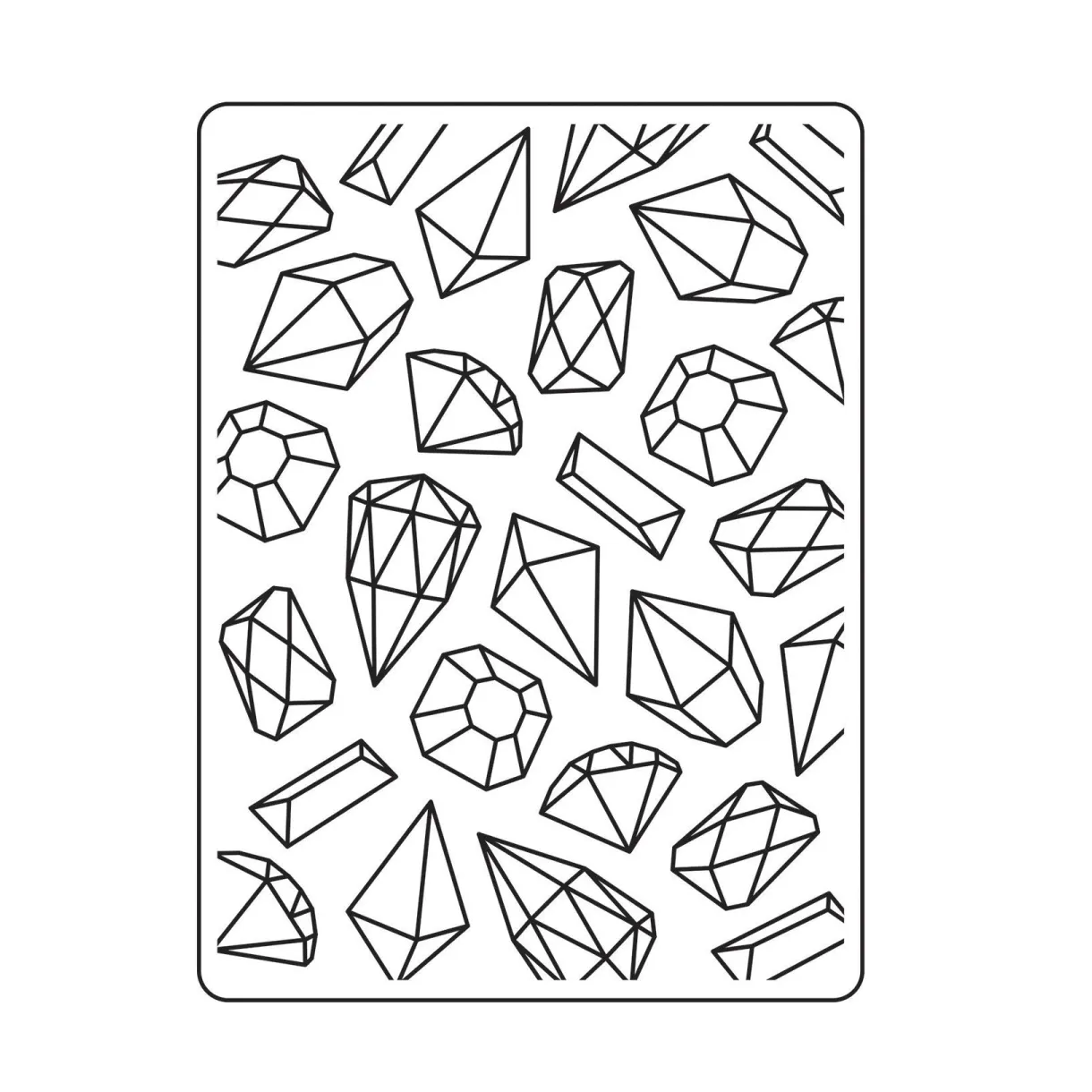Free gemstones coloring page & book for download printable pdf
