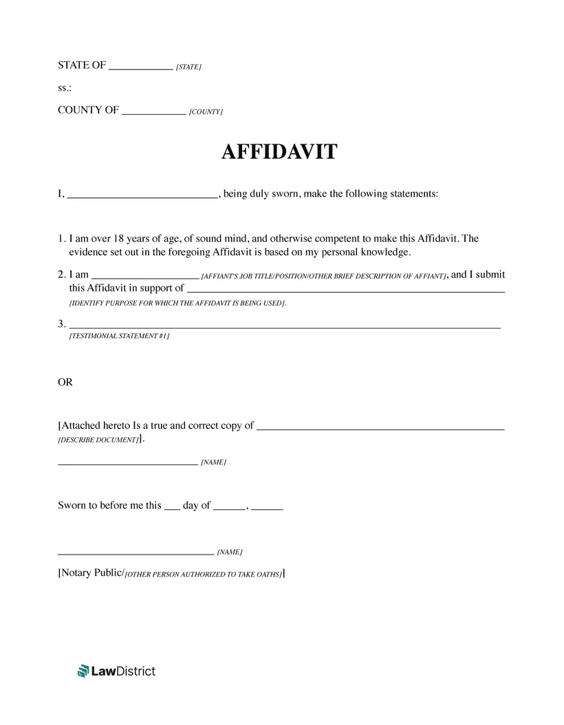 Where do i get an affidavit form affidavitform