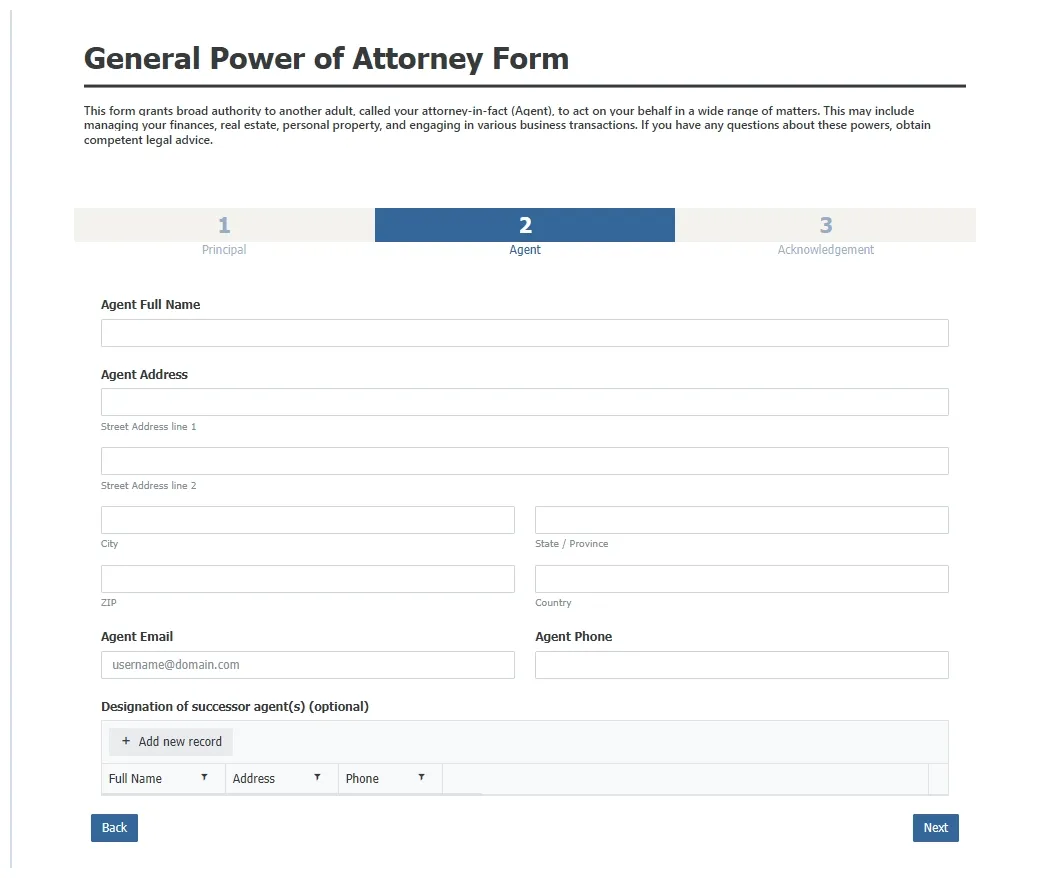 General power of attorney