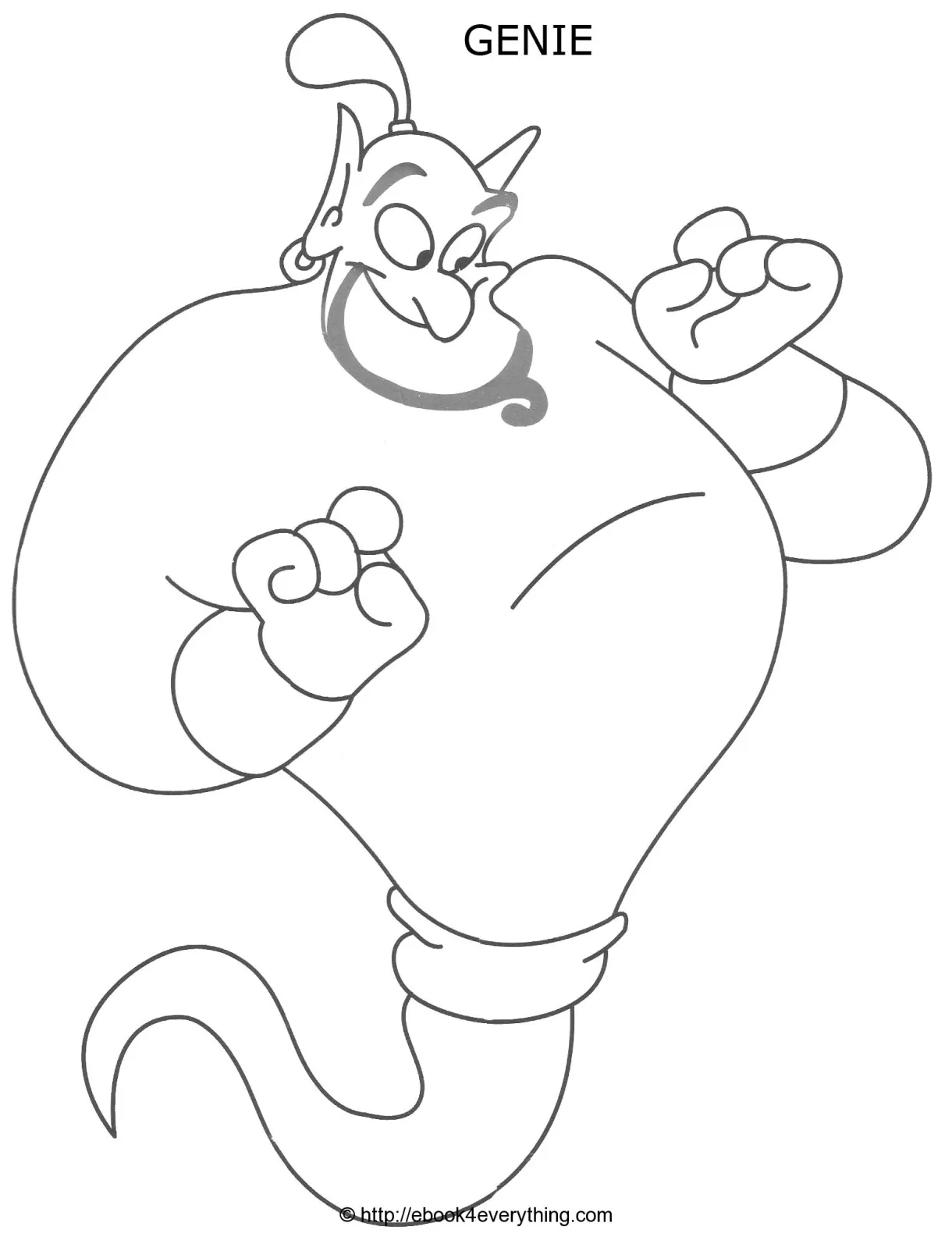 Genie Coloring Pages at GetColorings.com | Free printable colorings