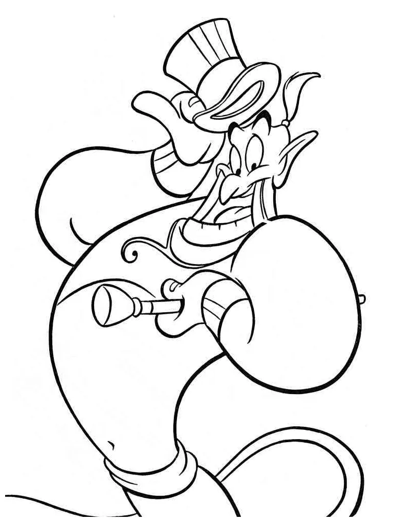Genie coloring page