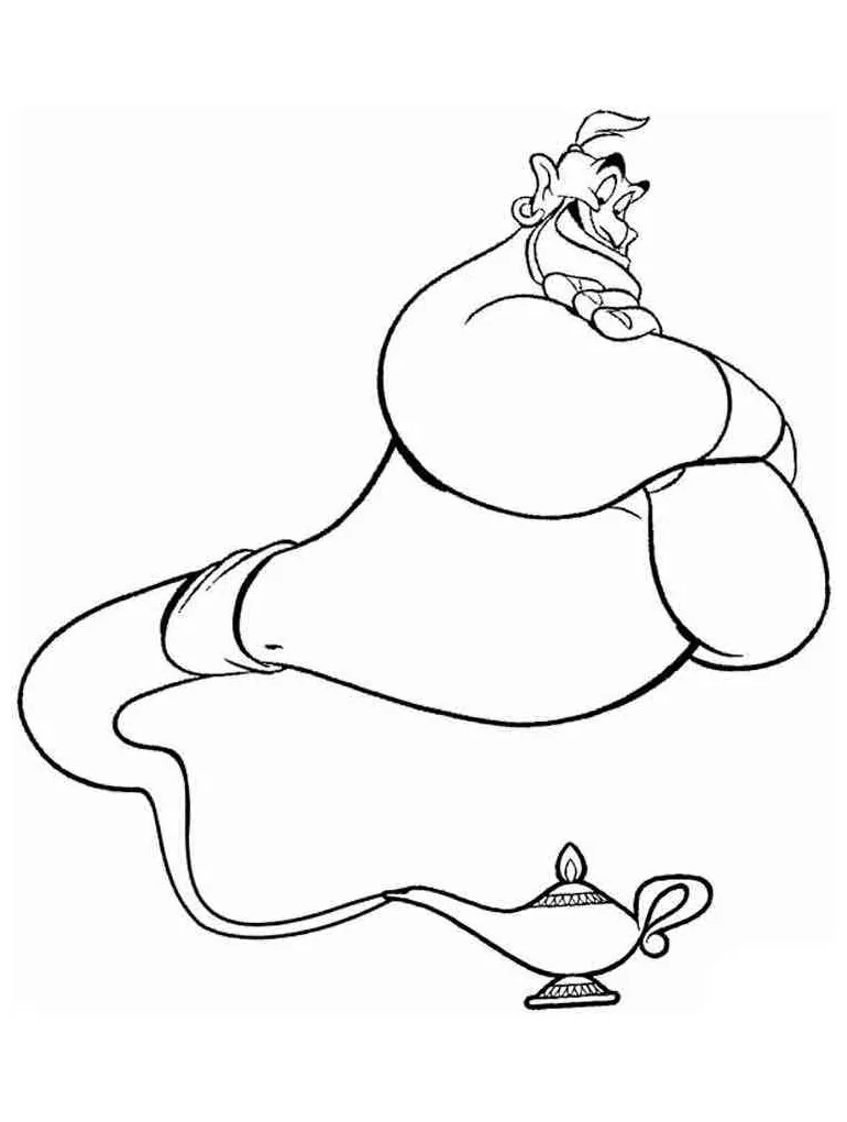 Genie coloring page