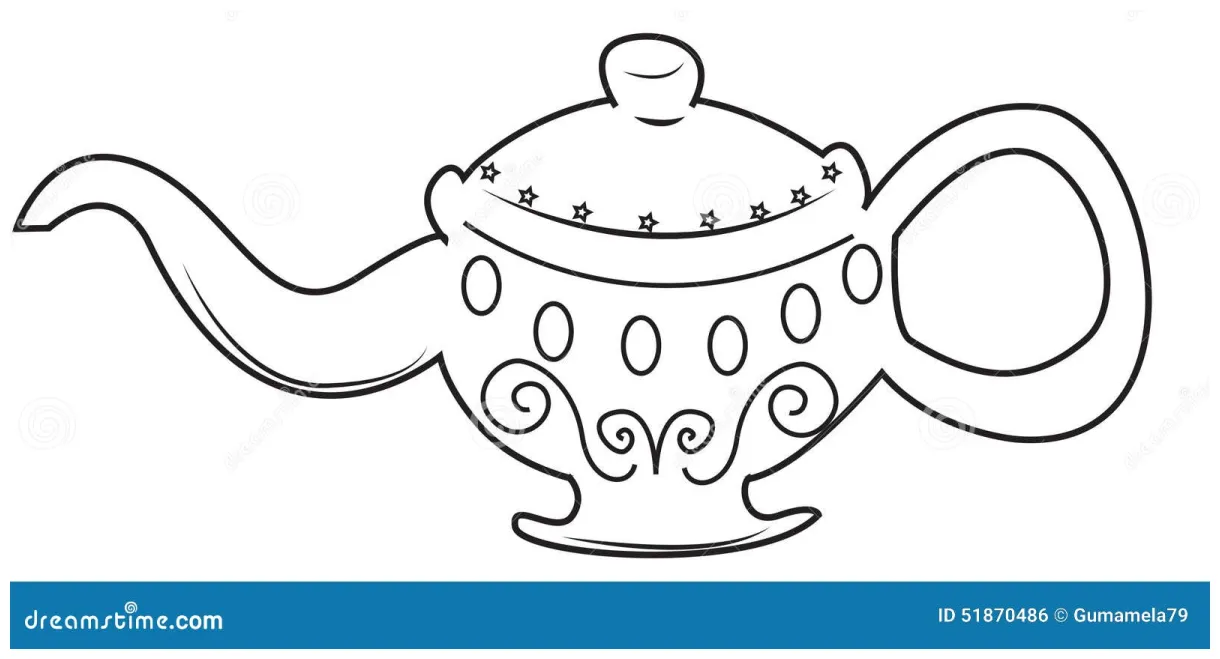 Genie lamp coloring pages [2025]