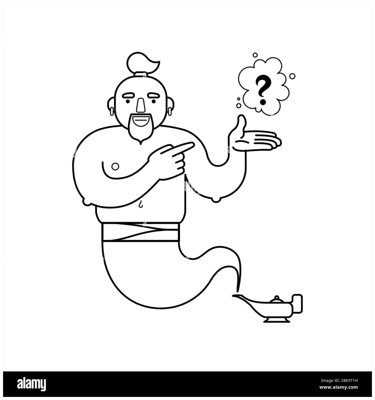 Genie lamp coloring pages [2025]
