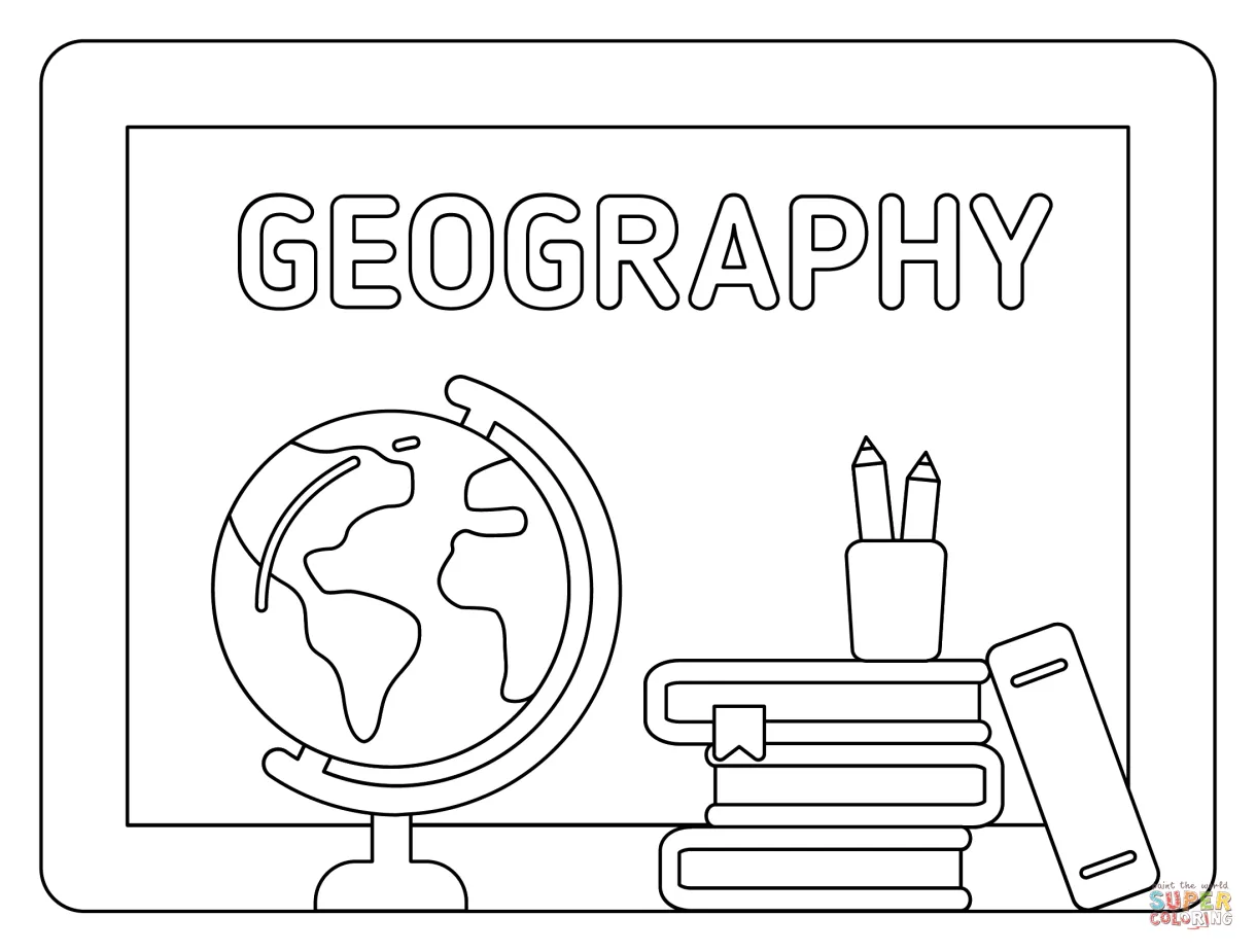 Geography class coloring page free printable coloring pages