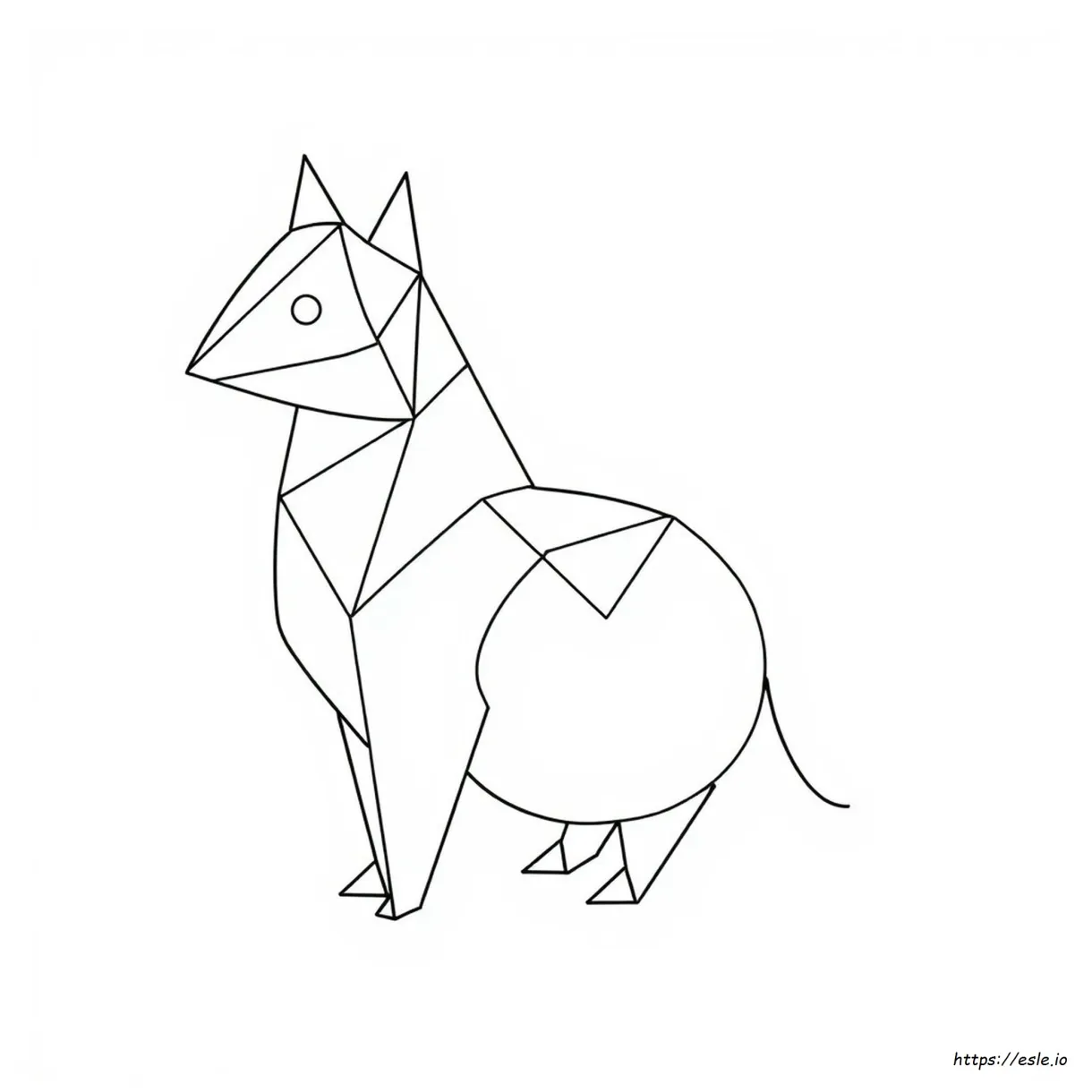 Printable Geometric Animal Coloring Pages