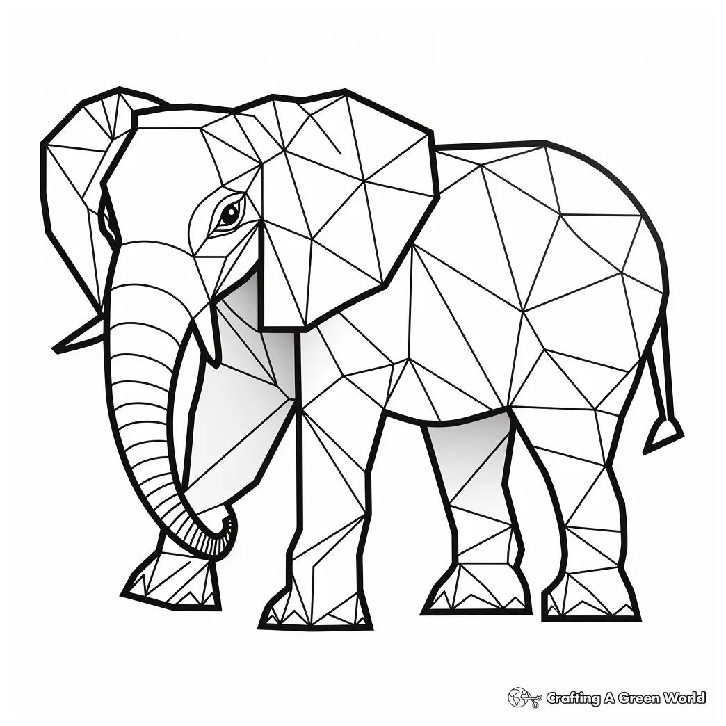 Animal Geometric Coloring Pages