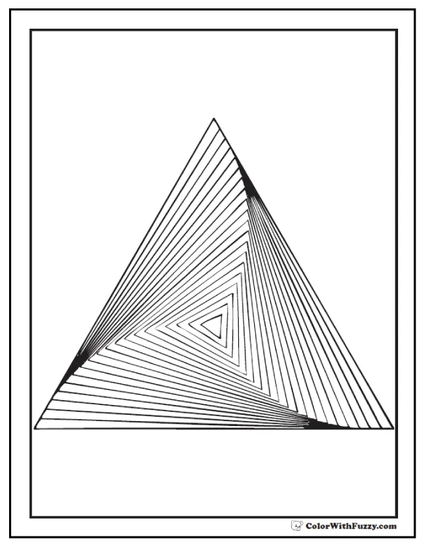 70+ Geometric Coloring Pages To Print And Customize