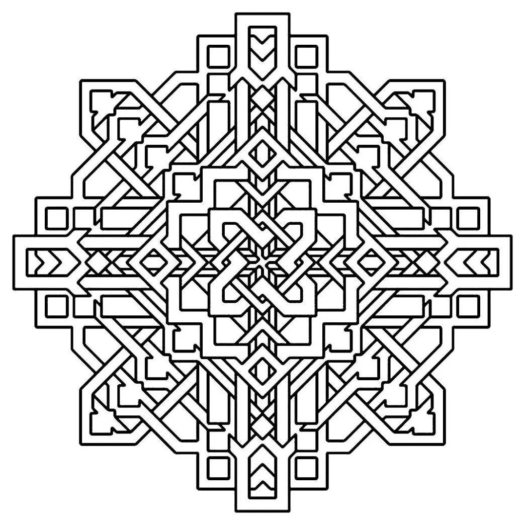 Free Printable Geometric Coloring Pages For Kids