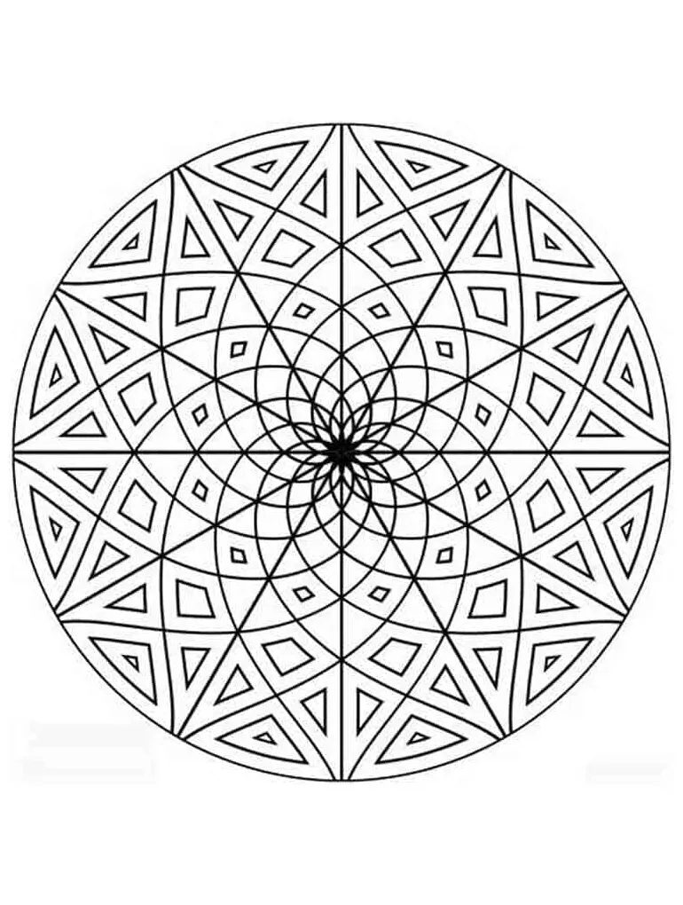 Printable Geometric coloring page - Download, Print or Color Online for