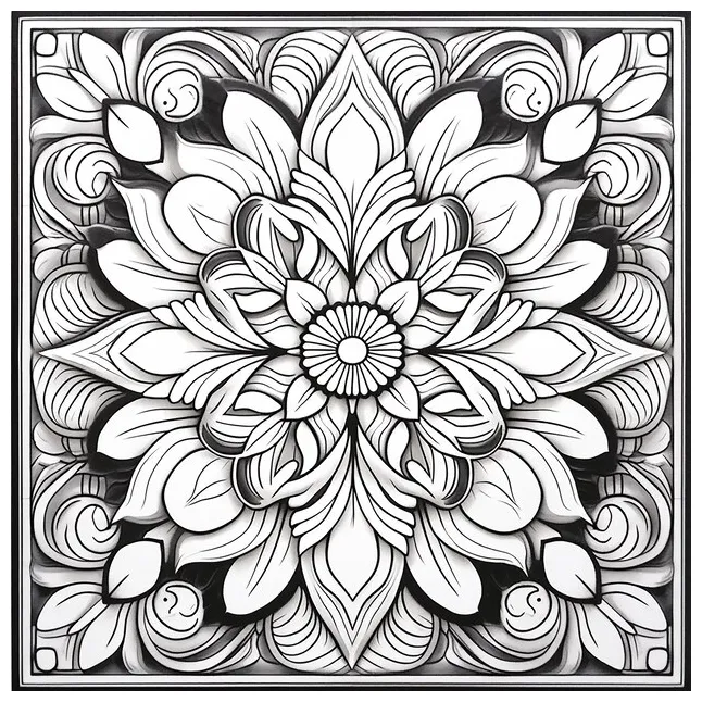 Premium AI Image | Geometric Shapes coloring pages