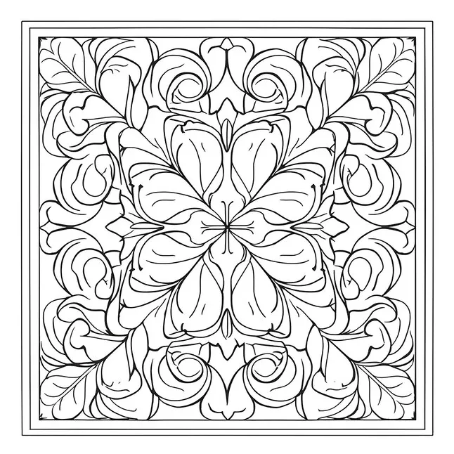 Premium AI Image | Geometric Shapes coloring pages