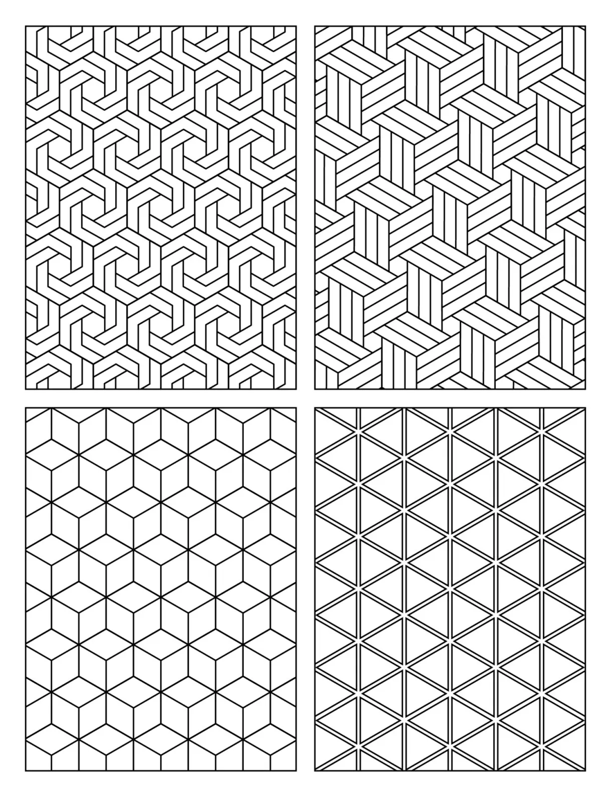 Geometric shapes coloring pages for kids 23549785 Vector Art at Vecteezy