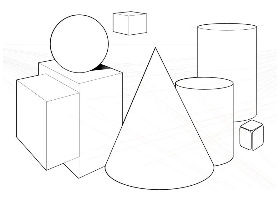 Coloring Page geometric shapes - Free printables - Img 10040