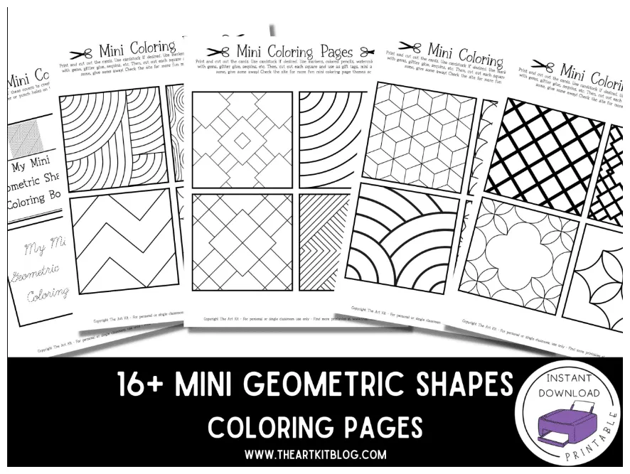 Geometric Shapes Coloring Pages | Free Homeschool Deals