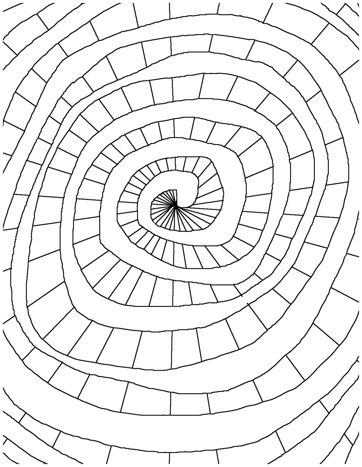 Coloring page world color spiral