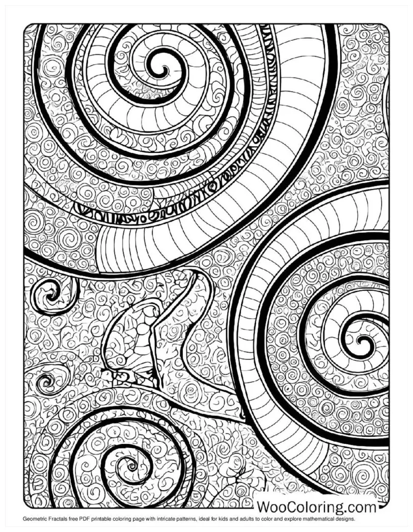 Geometric and spiral design coloring pages [2025]