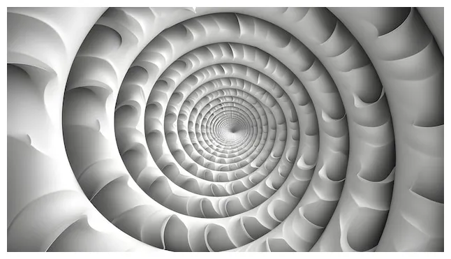 Premium intricate spiral geometric pattern for coloring book