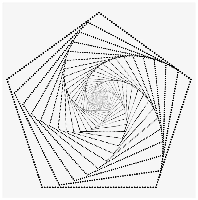 Geometric and spiral design coloring pages