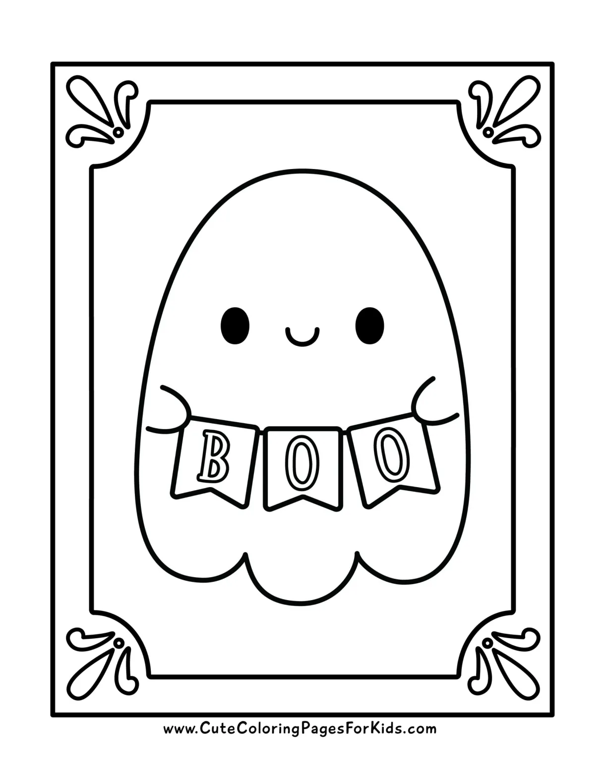 7 cute ghost coloring pages free printable pdfs cute coloring pages printable coloring page