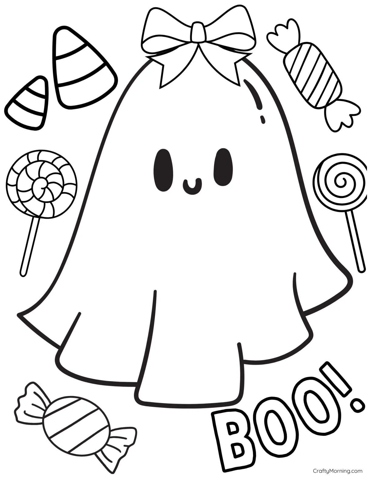 Printable ghost coloring pages [2025]