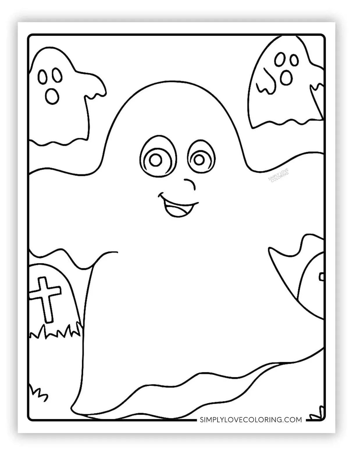 Ghost coloring pages free pdf printables simply love coloring