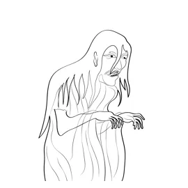 Ghost 1 coloring page for kids free ghosts printable coloring pages
