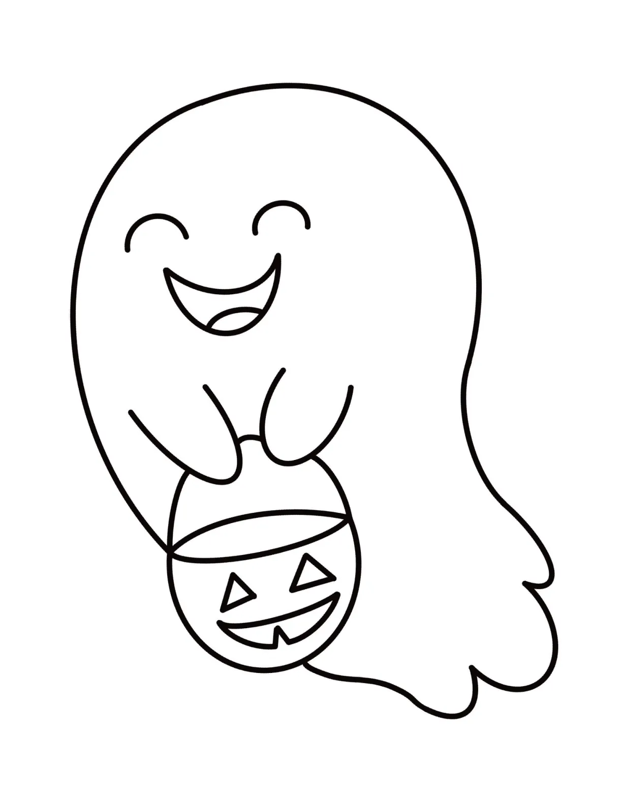 Preschool ghost coloring page coloring pages