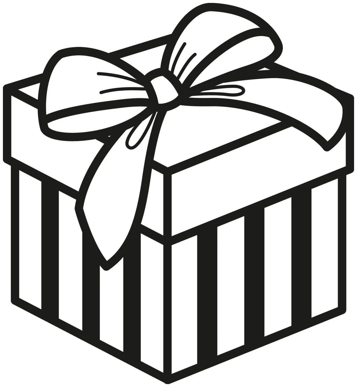 Illustration black and white gift box 33319436 vector art at vecteezy