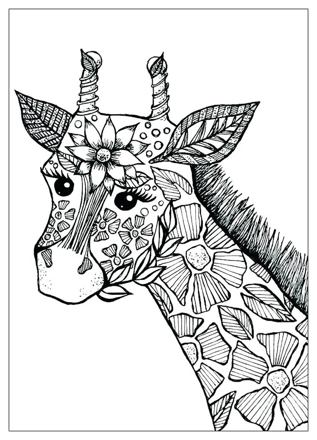 Coloring page of a s
