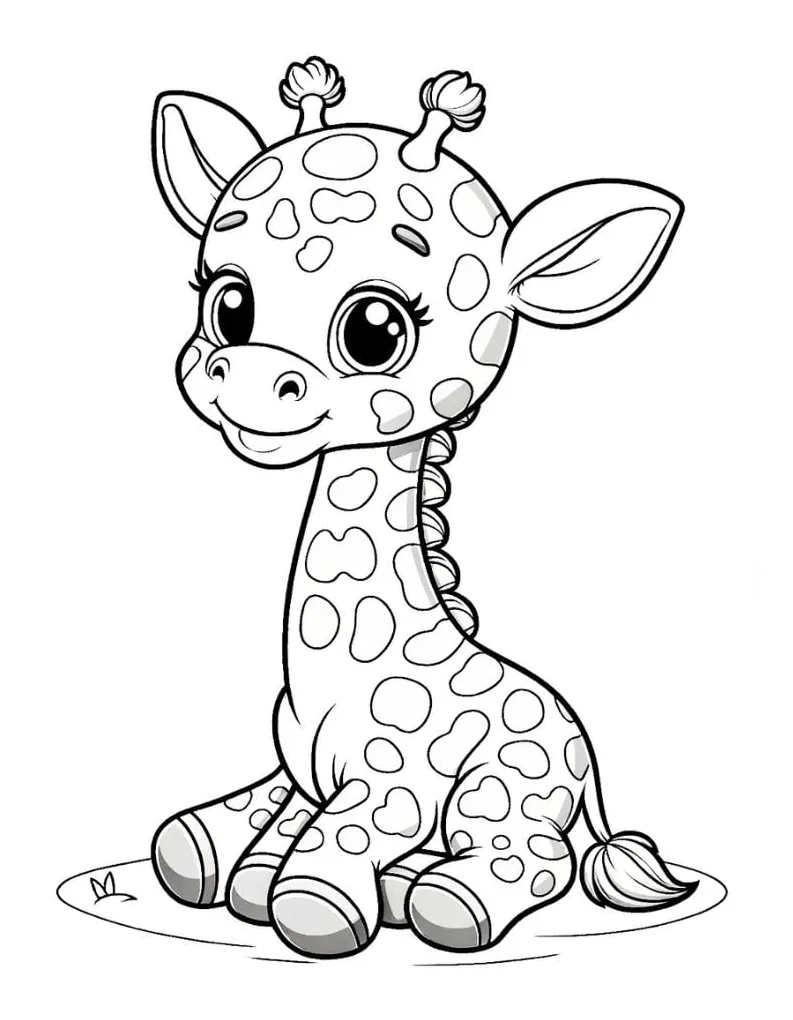 Baby Giraffe Coloring Page Giraffe Coloring Pages Baby