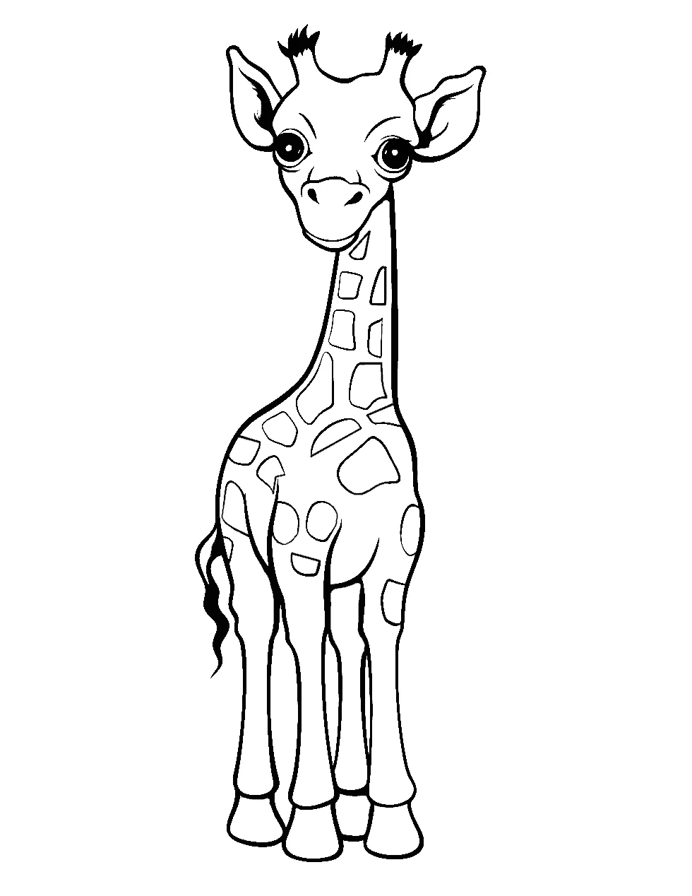 30 giraffe coloring pages fun free sheets