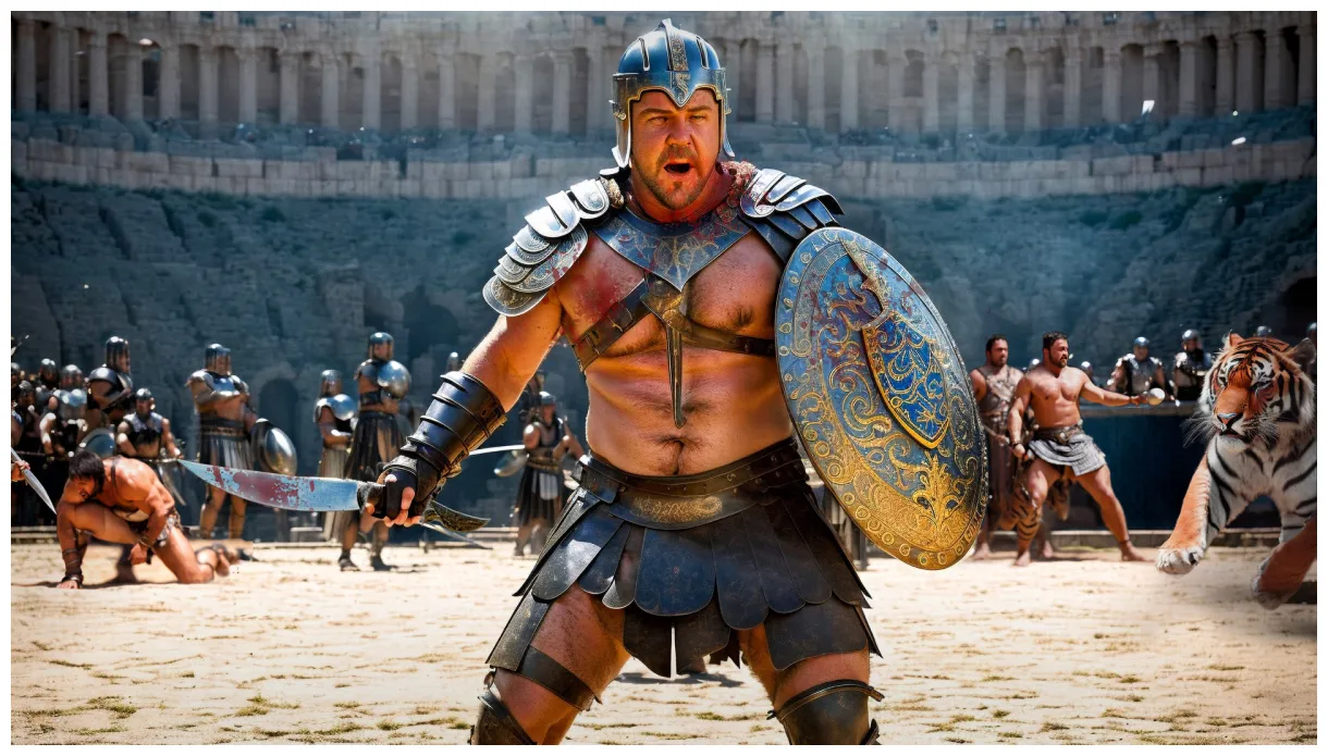 Der gladiator ki foto & bild art, spezial, mann bilder auf